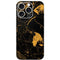 Black and Gold Scattered Marble iPhone 16 Pro Skin